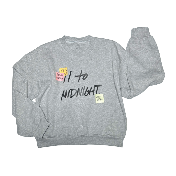 Cropped Sticky Note Title Crewneck