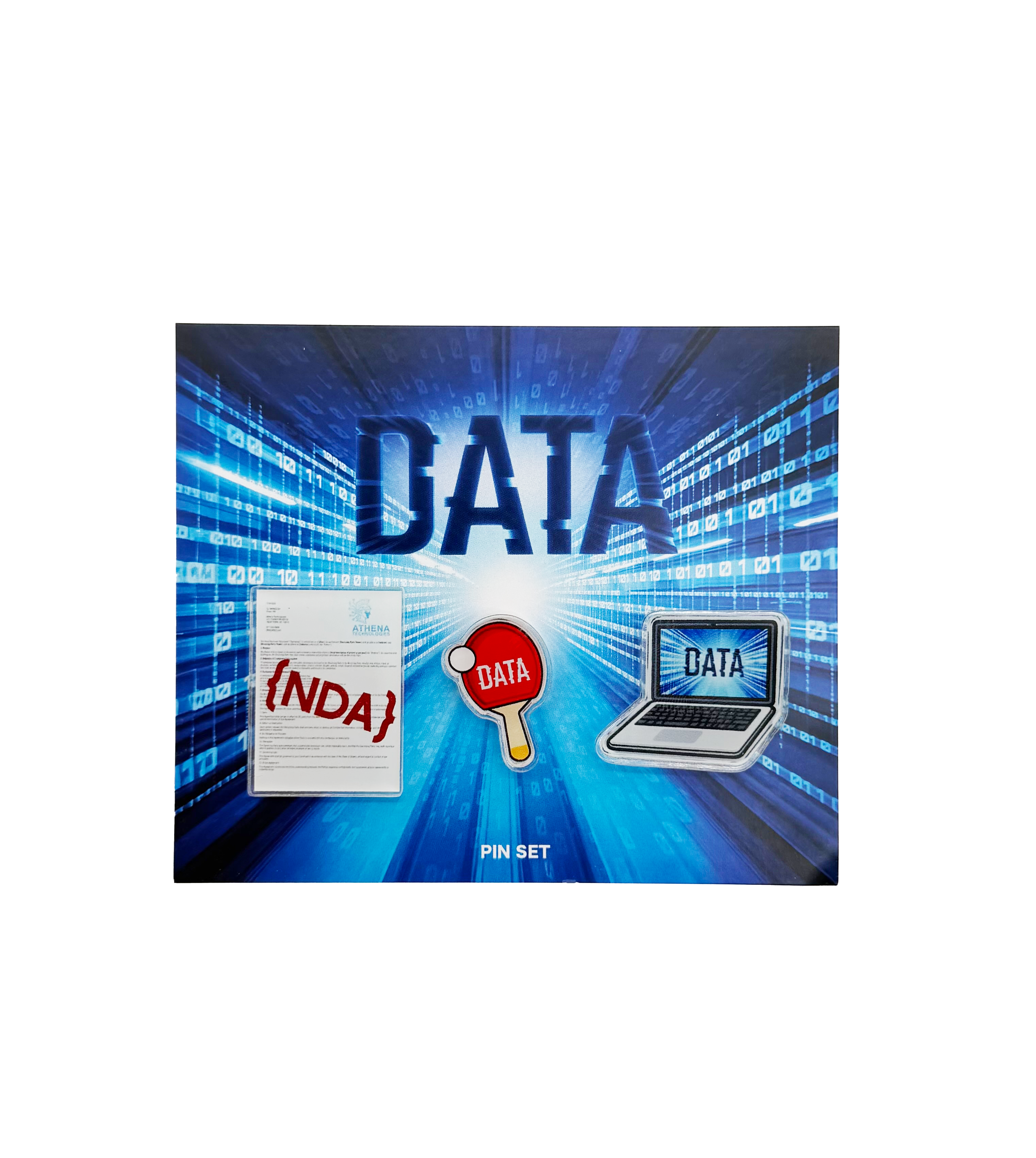 DATA Acrylic Pin Set